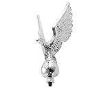 Breite: ca. 6 cm Aufrechtes Adler Onrnament, Kühlerfigur, Schutzblech, Motorrad usw