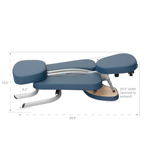Image of EARTHLITE Portable Massage Chair Package VORTEX - Portable, Compact, Strong and Lightweight incl. Carry Case, Sternum Pad & Strap (15lbs)