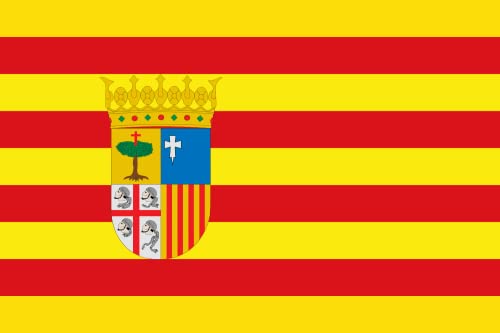 Drapeau paysage Aragon XXL+ 3.75m² pavillon horizontal 150x250cm - 2