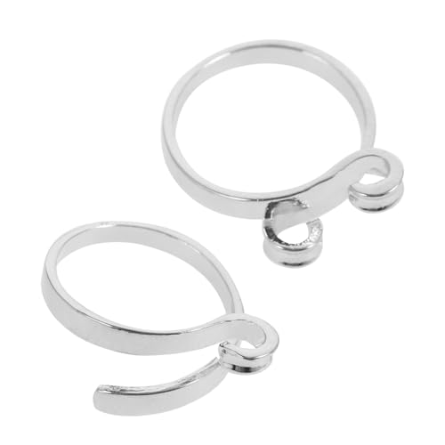 OSALADI 2Pcs Crochet Rings for Yarn Durable Knitting Thimbles Versatile Crochet Accessories for Crafting Finger Protection Elegant Design for Knitting Projects