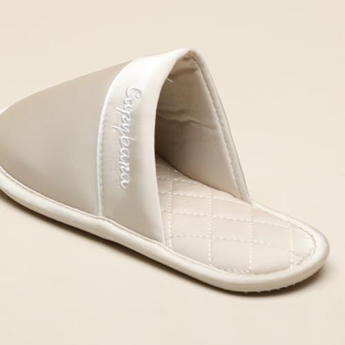 Premium Luxury Silk Satin All Seasons Comfort Silent Sole Women's House Slippers Non Slip Indoor Soft Home Slip On Shoes4