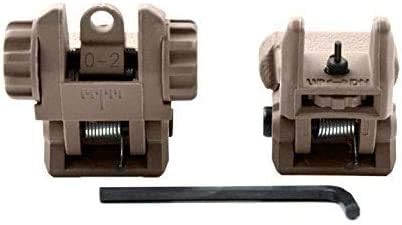 Miniatura 3 de Vista de respaldo abatible de polímero mira delantera y trasera