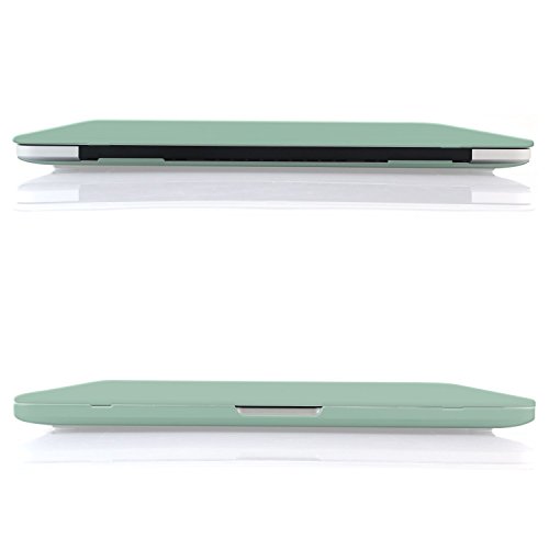 Image of Heartly Premium MacBook Flip Thin Hard Shell Rugged Armor Hybrid Bumper Back Case Cover for MacBook Pro 15 inch inch - Great Green