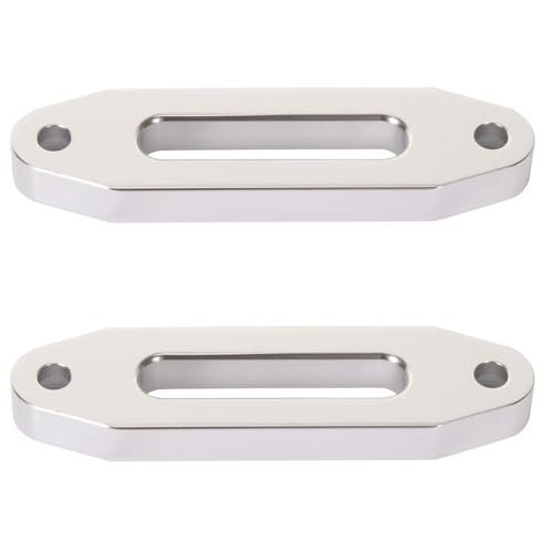 TFGCSG 4-7/8 inch Hawse Fairlead Winch Roller Fairlead, 4500lbs Aluminum Hawse Fairlead, ATV UTV SUV Fairlead, Winch Fairlead for Synthetic Rope, 2PCS