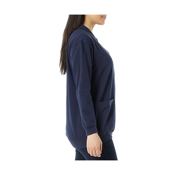 AmeriMark-Womens-Fleece-Cardigan-Sweater-Lightweight-Soft-Long-Sleeve-Jacket AmeriMark Women Fleece Snap Button Cardigan Sweatshirt Coat – Ladies Soft Lightweight Warm Long Sleeve Jacket with Pockets