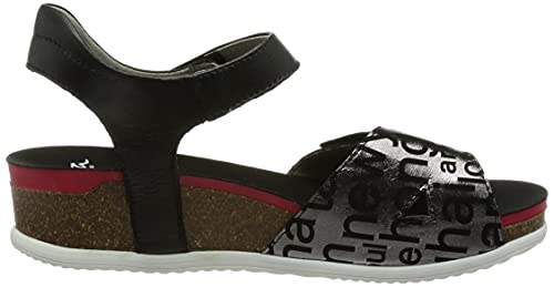 Ara Norderney, Sandali Donna, Nero, 40 EU