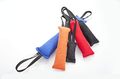 Dingo Gear Baumwolle-Nylon Beißwurst für Hundetraining IGP IPO Obiedence Schutzhund Hundesport 20 x 7 cm, 1 Griff Schwarz S00069