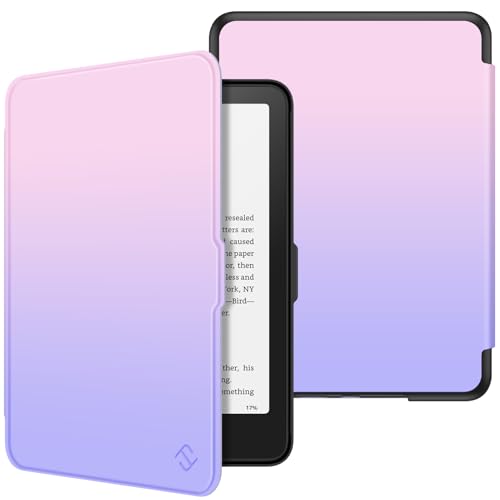 Image of Fintie Case for 7 inch All-New Kindle Paperwhite (12th Generation, 2024) and Kindle Colorsoft Signature Edition - Slim Lightweight Shell PU Leather Protective Cover with Auto Sleep /Wake, Fantacy Ombre