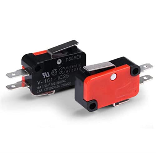 Micro interrupteur V-151-1c25 SPDT 1NO 1NC de fin de course 15A 250VAC, lot de 5 pièces