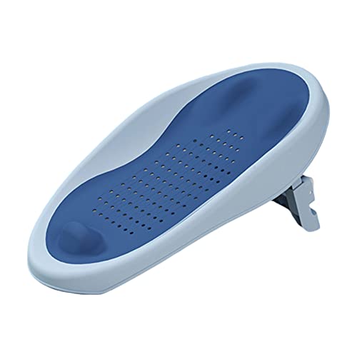 Baby Bather with 3 Reclining Positions Baby Bath Support for Use on The Counter, in The Sink or in The Bathtub, Newborn Infant Baby Bathtub Shower Seat with Drain Holes for Babies 0-12 Months