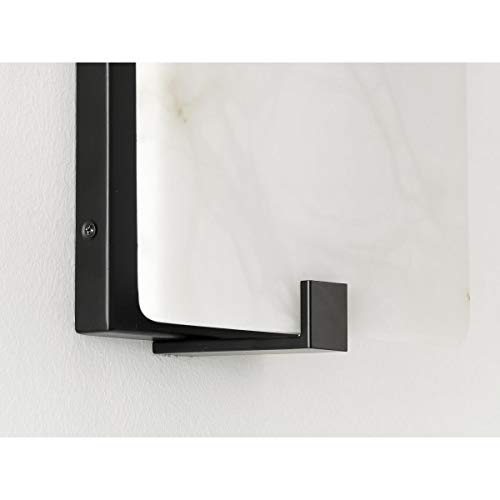Image of Progress Lighting LED Alabaster Stone Black ADA Wall Sconce 8.50x8.00x8.00