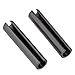 M6 Split Spring Pins - Black Carbon Steel Slotted Dowel Fasteners for Industrial and DIY Applications(M6x25mmx10pcs)