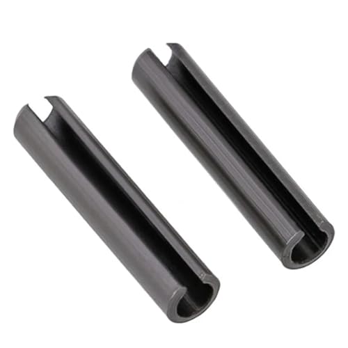 Pasadores ranurados rectos tipo acero al carbono negro M12 x 80mm en pack de 5 unidades 6