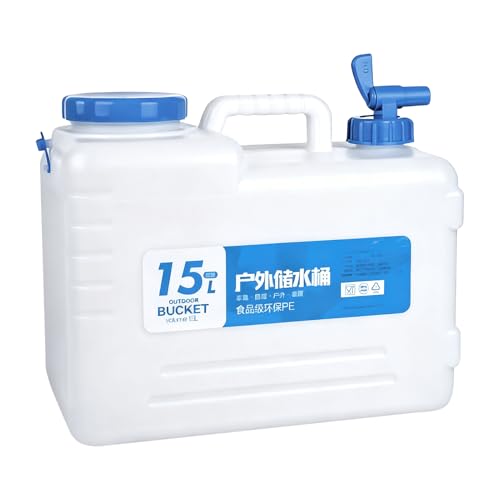 La mejor comparación de Contenedor de agua cuadrado los preferidos por los clientes. 43 Contenedor De Agua Para Camping | 15 Litros A Prueba De Fugas Jarra Para Picnic | Jarra De Almacenamiento De Agua Con Grifo Y Asa | Para Uso en Aire Libre: Camping, Senderismo,...