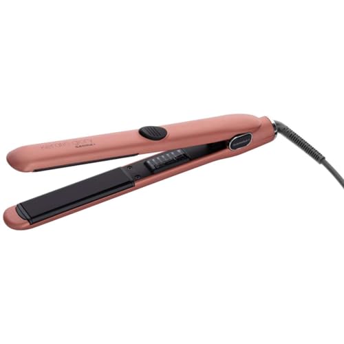 GAMMAPIU' Piastra per Capelli Keratin Glory, Piastra Capelli Professionale, Trattamenti alla Cheratina, Capelli Luminosi, 6 Regolazioni Calore, Autospegnimento (Gold Rose)