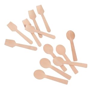 VALICLUD 200 Stück Einweg Holzlöffel B917