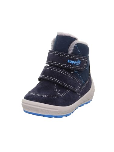 Superfit Jungen Groovy 2.0 Warm Gefütterte Gore-tex Schneestiefel, Blau Türkis 8000, 23 EU Weit