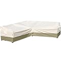 Westblue Outdoor Sectional Patio Furniture Covers - Waterproof Rip-Stop Anti-UV 600D Heavy Duty Couch Cover with 3 Air Vent - 85''L x 33.5''D x 31''H, Light Green