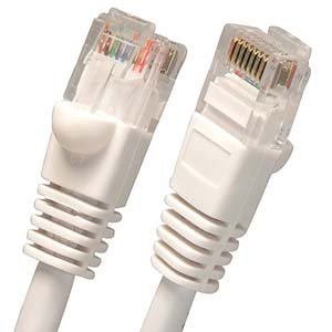 1.5Ft Cat.5E Molded Snagless Patch Cable White