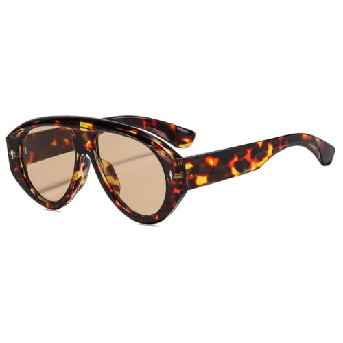Lunettes Steampunk Y2K ovales de luxe aux finitions rétro-futuristes soignées