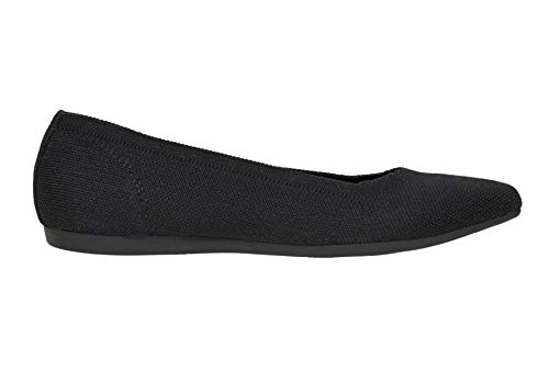 CUSHIONAIRE Women's Ensley Knit Flat +Memory Foam and Wide Widths Available3