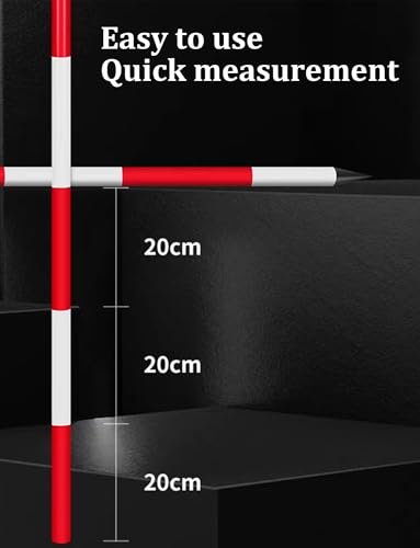 Vara de medición para topografía de aleación de aluminio durable 6