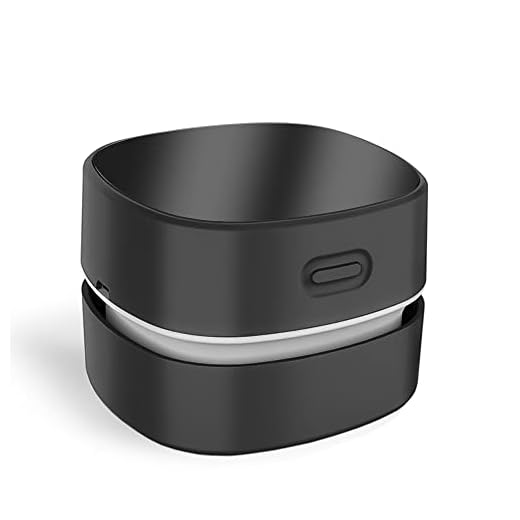 ODISTAR Desktop Vacuum Cleaner,Mini Table dust Sweeper Energy Saving,High Endurance up to 400 mins,Cordless&360º Rotatable Design for Cleaning Hairs,Crumbs,Computer Keyboard of Gifts for Kids (Black)