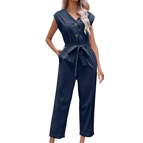Eauptffy Jumpsuit Women's Summer Elegant Short Sleeve O-Neck Playsuit One-Piece Elegant Trouser Suit Fashion Leopard Print Jumpsuit Jogging Suit Romper High Waist Romper Casual Playsuit