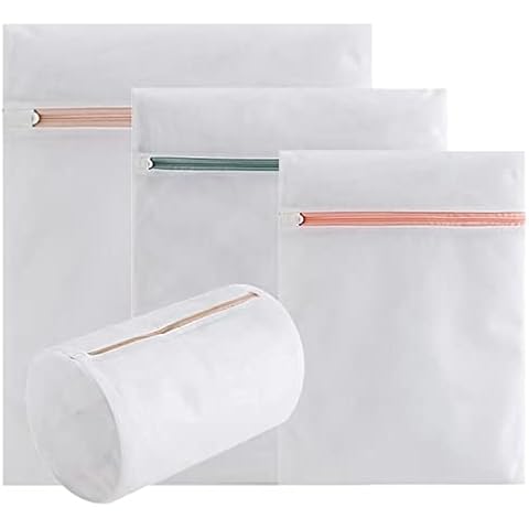 Xducom Mesh Laundry Bags for Delicates, Set of 4 Lingerie Bags for Washing Delicates, Delicates Bag for Washing Machine, Bras, Underwear, Jeans,Blouse, Shoes, Sock, Dress, X-Large,cylinder) Cover