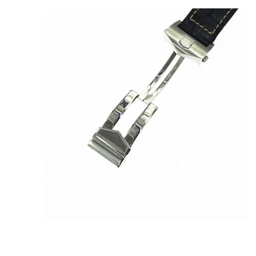 Bracelet en cuir flexible 22mm compatible TAG HEUER CARRERA durable - 6