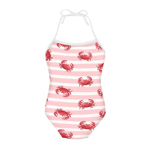 Image of ELEQIN Cartoon Animal Cute Girls One Piece Swimsuit Adjustable Swimwear for 3Y-10Y