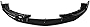 IKON MOTORSPORTS, 3PCS Front Bumper Lip Compatible With 2020-2022 Cadillac CT4, Front Bumper Lip Spoiler Splitter Kit IKON Style PP Polypropylene Gloss Black