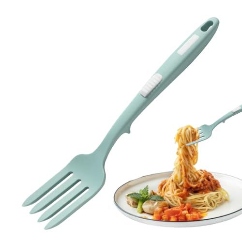 - Tenedor de silicona resistente -Herramienta de cocina de silicona lavable no estratificada, tenedor de cocina grande para mezclar masa | Herramienta de cocina de silicona para el uso de alimentos