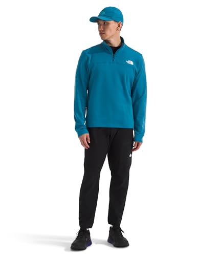 Image of THE NORTH FACE mens Cedar Trail Grid Fleece Quarter Zip Jacket | Cold Weather Top With Durable, Reinforced Bindings