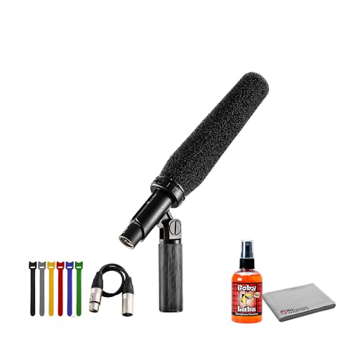 Sony ECM-678/9X Professional Microphone &ndash; Low-Noise XLR Electret Condenser Mic for Broadcast...