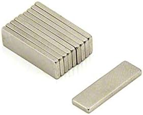 Adhesive N42 Neodymium Magnet for Arts, Crafts, Model Making, DIY, Hobbies, Office, and Home - 20mm x 6mm x 1.5mm thick - 1.6kg Pull - North - Pack of 10