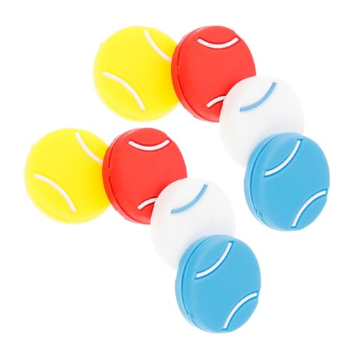 KICHOUSE Tennis Racket Damper Set 8 Pcs Vibration Dampener for Racket Tennis Dampening Supplies Comfortable Grip