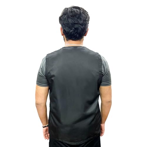 Professional Barber Jackets for Men Women Barber Smock Salon Vest Barber Shirt Hairdresser Smocks Barber Vest2