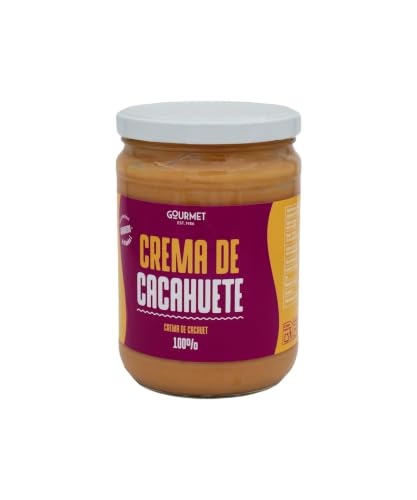 Marca Blanca - Gourmet Crema de Cacahuete para Untar, Alto Contenido de Magnesio y Vitamina E, 500 g