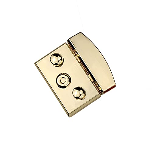 FANCUF Square Push Lock Spring Metal Lock Snap Clasps Closure Briefcase Closure Catch Clasp Buckle Fasteners for Leather Bag(3.5x3.3cm)
