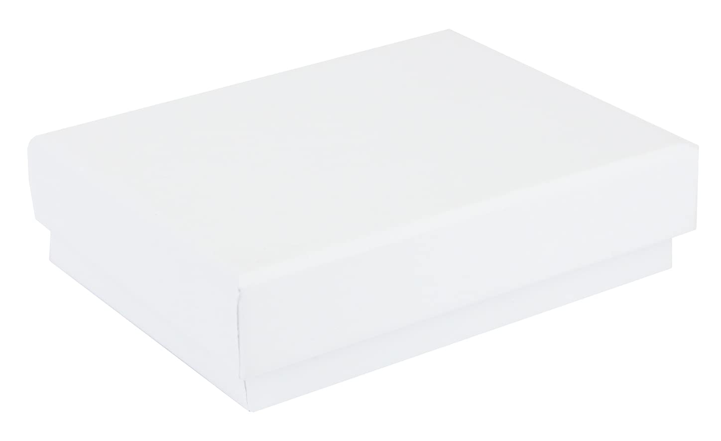Emartbuy Set of 96 White Cardboard Jewellery Pendant Boxes, Ring Boxes, Gift Box for Anniversaries, Weddings, Birthdays Size - 9 cm x 7 cm x 2.5 cm โ image 1