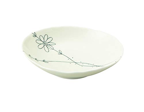 Amazon｜【フラワーライン】16cm五〇楕円深皿(青)【カフェ/食器
