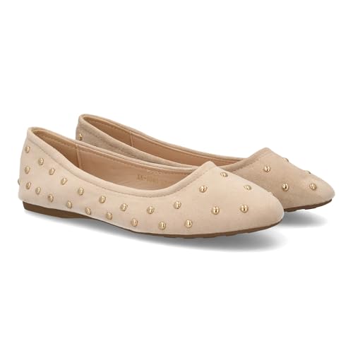 Ballerines plates cloutées pour femme shoes&blues.es confortables