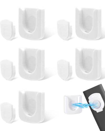 MYGLOAR 5PCS soportes para control remoto magnéticos mejorados, soporte de pared de silicona para control remoto, soporte de pared adhesivo fuerte para control remoto de TV/aire acondicionado