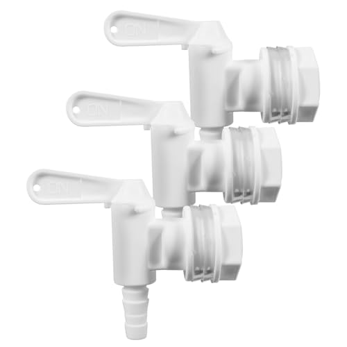 Dbgogo Fermentaion Bucket Spigot 5 Gallon Bucket Spigot, 3 Pack Plastic Bottling Bucket Fermenting Bucket Spigot for 5 Gallon Homebrew Wine Making Beer Fermenting Bucket Fermenter