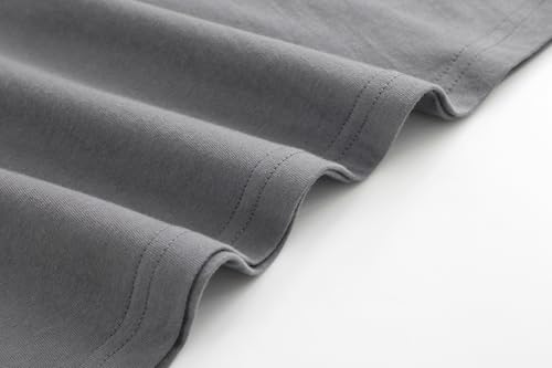 Image of Maydear Men Women Basic T Shirt Cotton Short Sleeve Crewneck Casual Plain Tee Everyday Essential Top