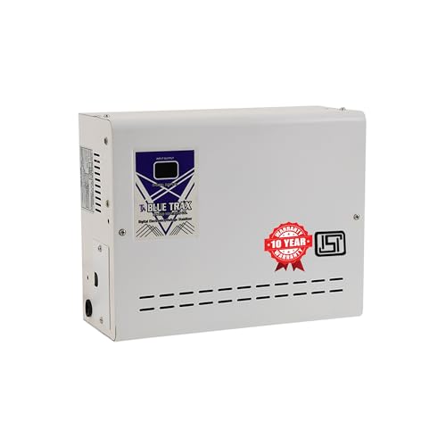 Image of BLUETRAX 4 KVA 3200W Voltage Stabilizer | 70V-300V | Copper Automatic Hanging Digital Multipurpose | For All Inverter & Non-Inverter up to 1.5 Ton AC | ISI Certified | 10 Years Warranty