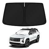 KUST Windshield Sun Shade for 2025 2026 Chevy Chevrolet Equinox Accessories Sunshade Foldable Chevy Chevrolet Equinox Sun Visor Protector Blocks UV Rays Keep Your Car Cooler