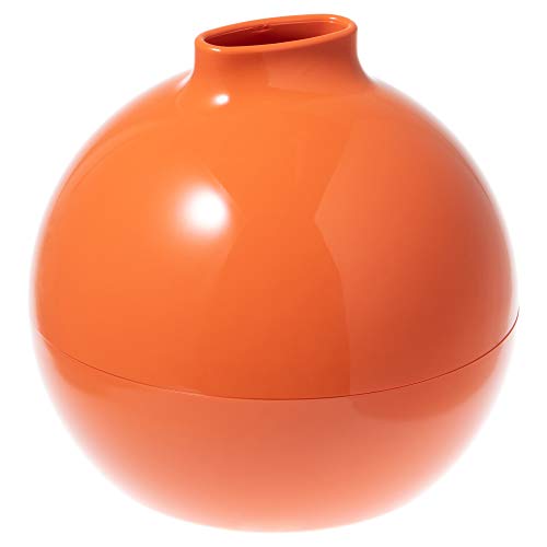 ペーパー ポット ティッシュ ケース おしゃれ で かわいい ペーパータオル ホルダー ティッシュ カバー ボックス ティッシュ 対応 丸 橙 オレンジ 日本製 18.8×18.6×18.2 cm アイコレクション