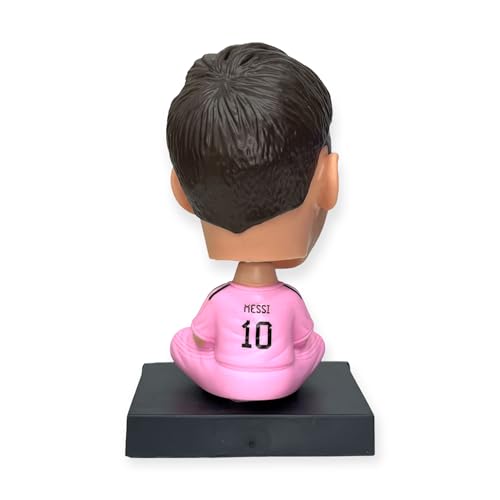 Image of AUGEN Messi D Action Figure Limited Edition Bobblehead with Mobile Holder for Car Dashboard, Office Desk & Study Table (Pack of 1)